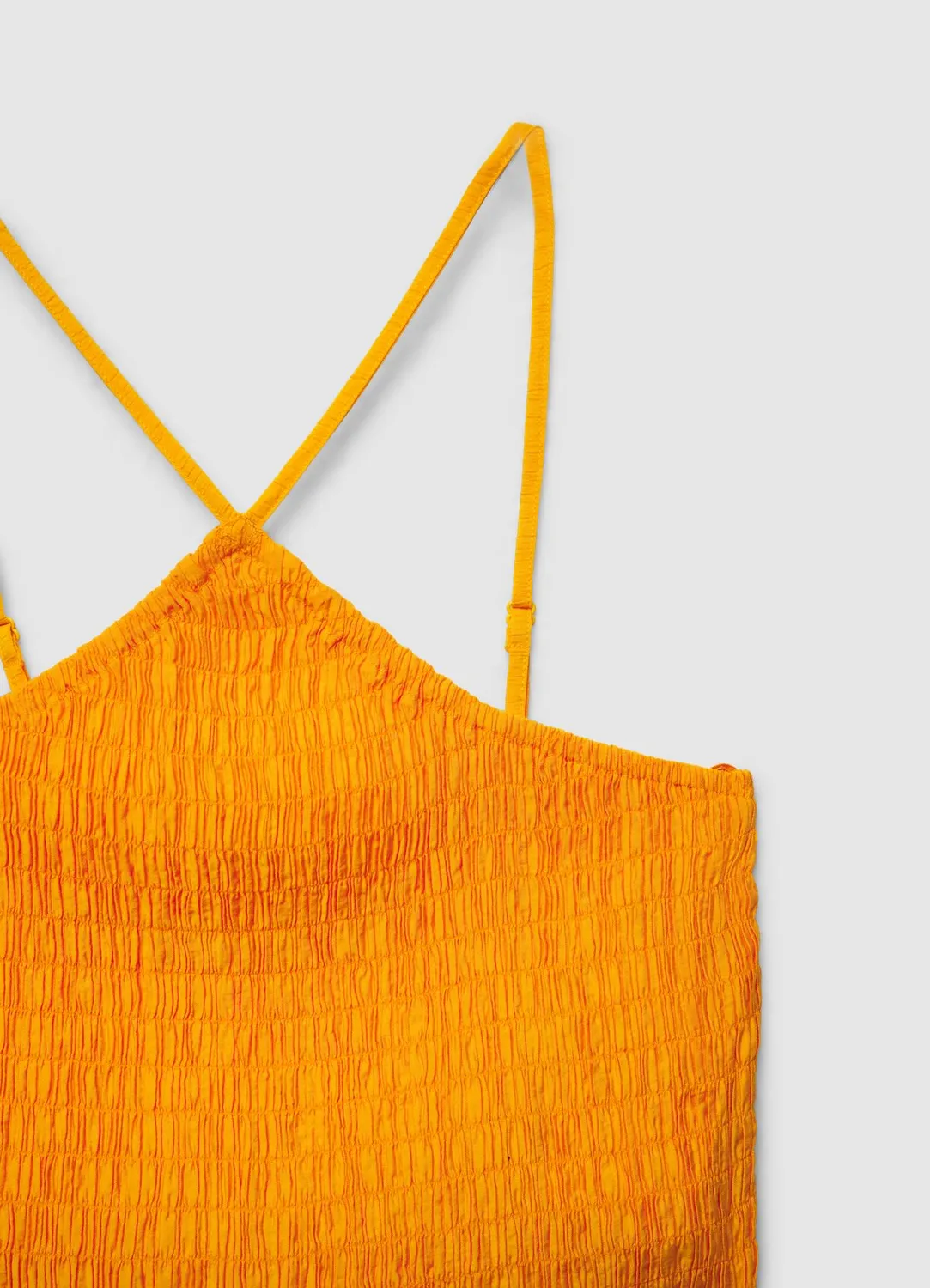 Calliope top smock bretelles croisées élastique