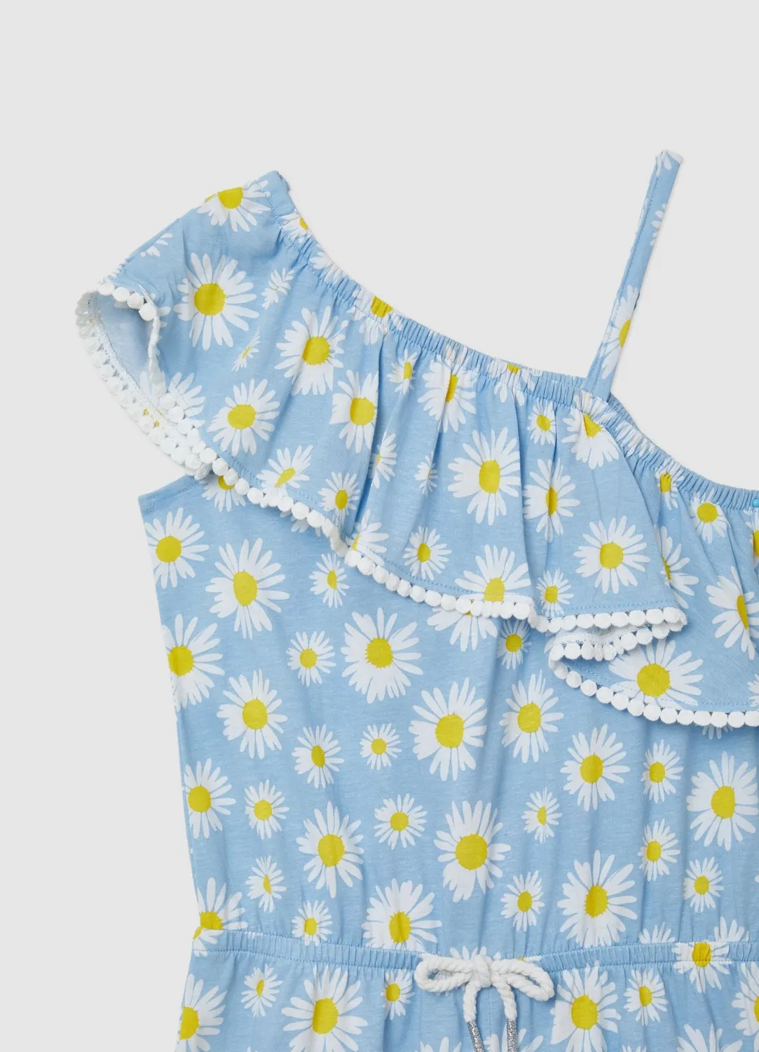 Calliope combishort fille monospalla fleurs volant