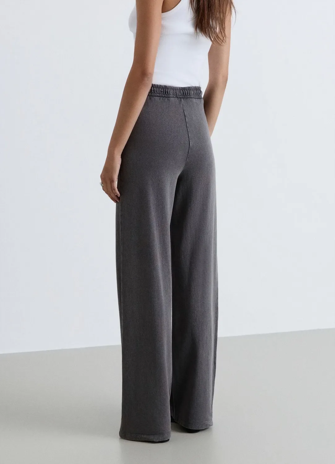 Calliope pantalon palazzo jogging femme uni