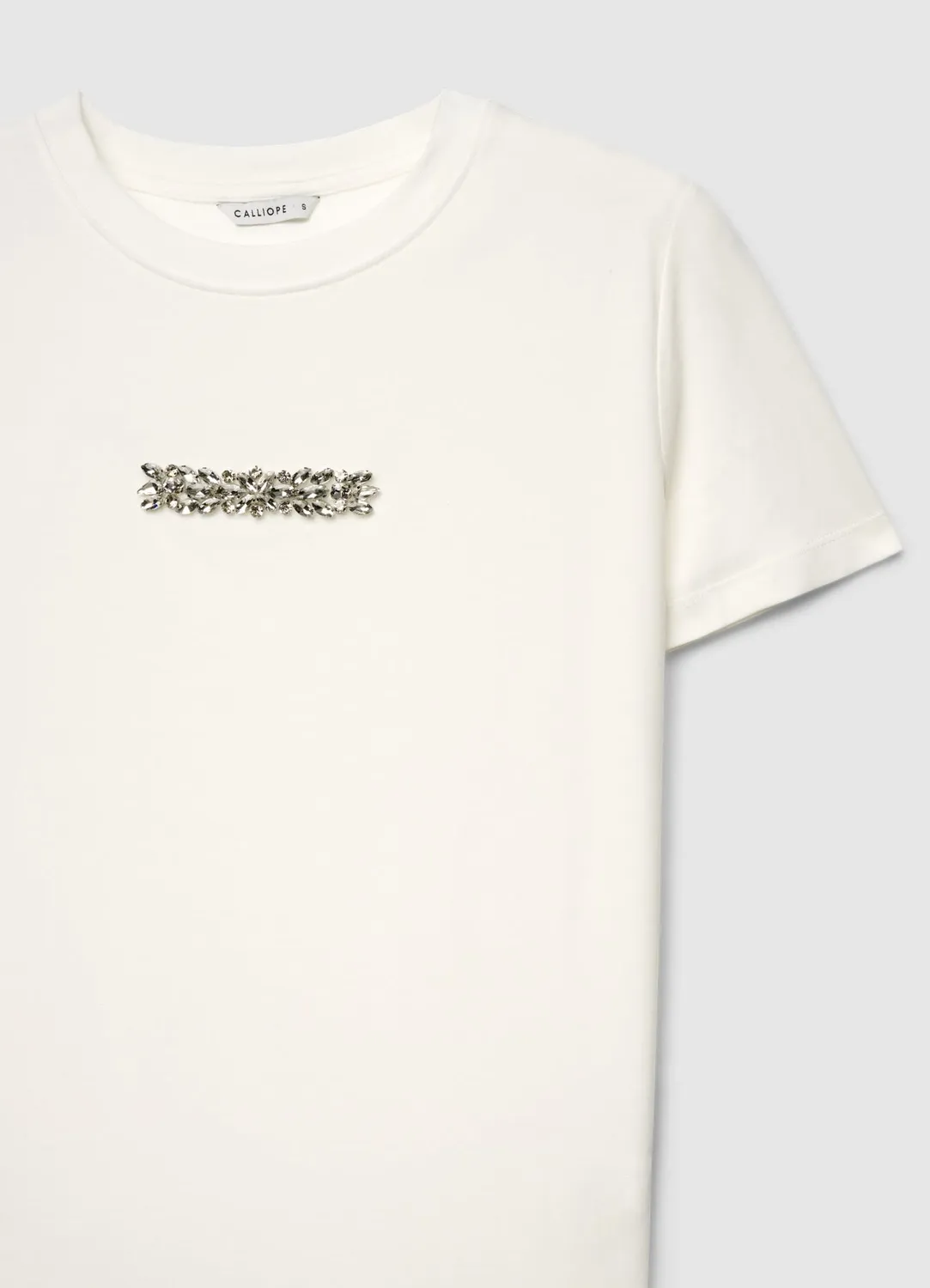 Calliope t-shirt strass t-shirt femme col rond