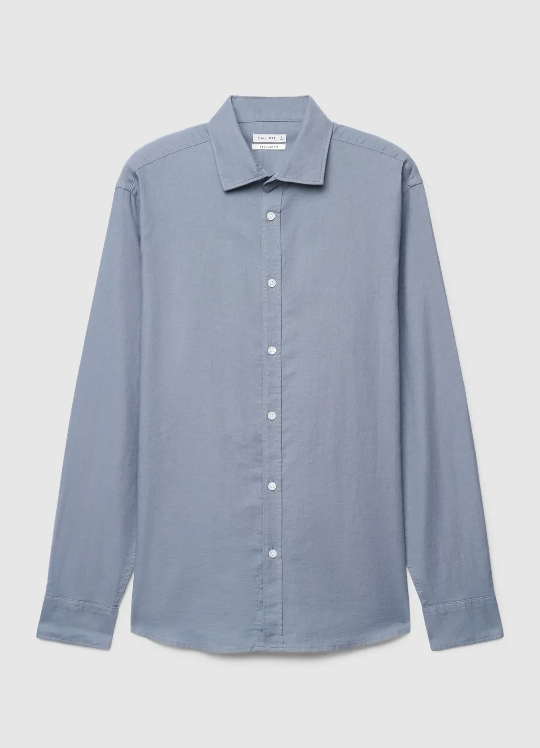Calliope lin chemise homme unie manches longues