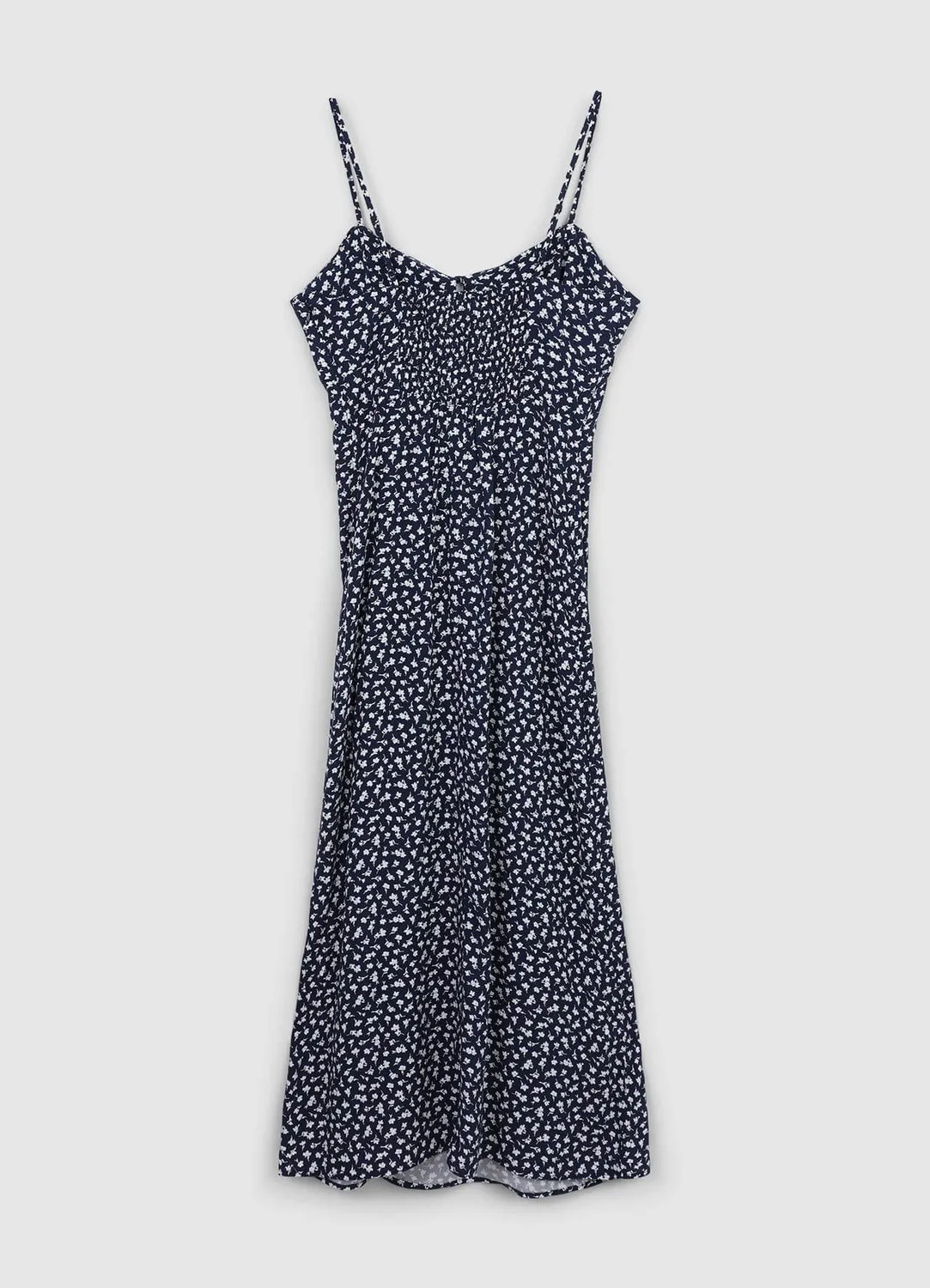 Calliope slipdress fleurs femme fendue bretelles