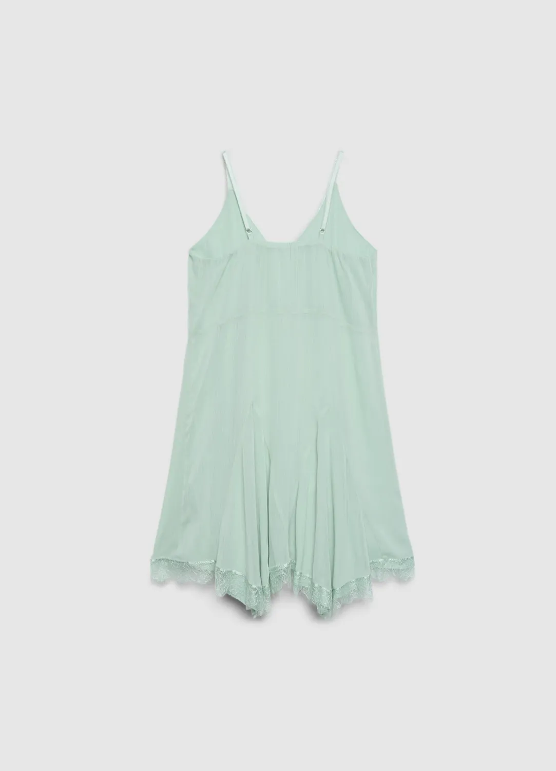 Calliope robe courte femme col V dentelle bretelles