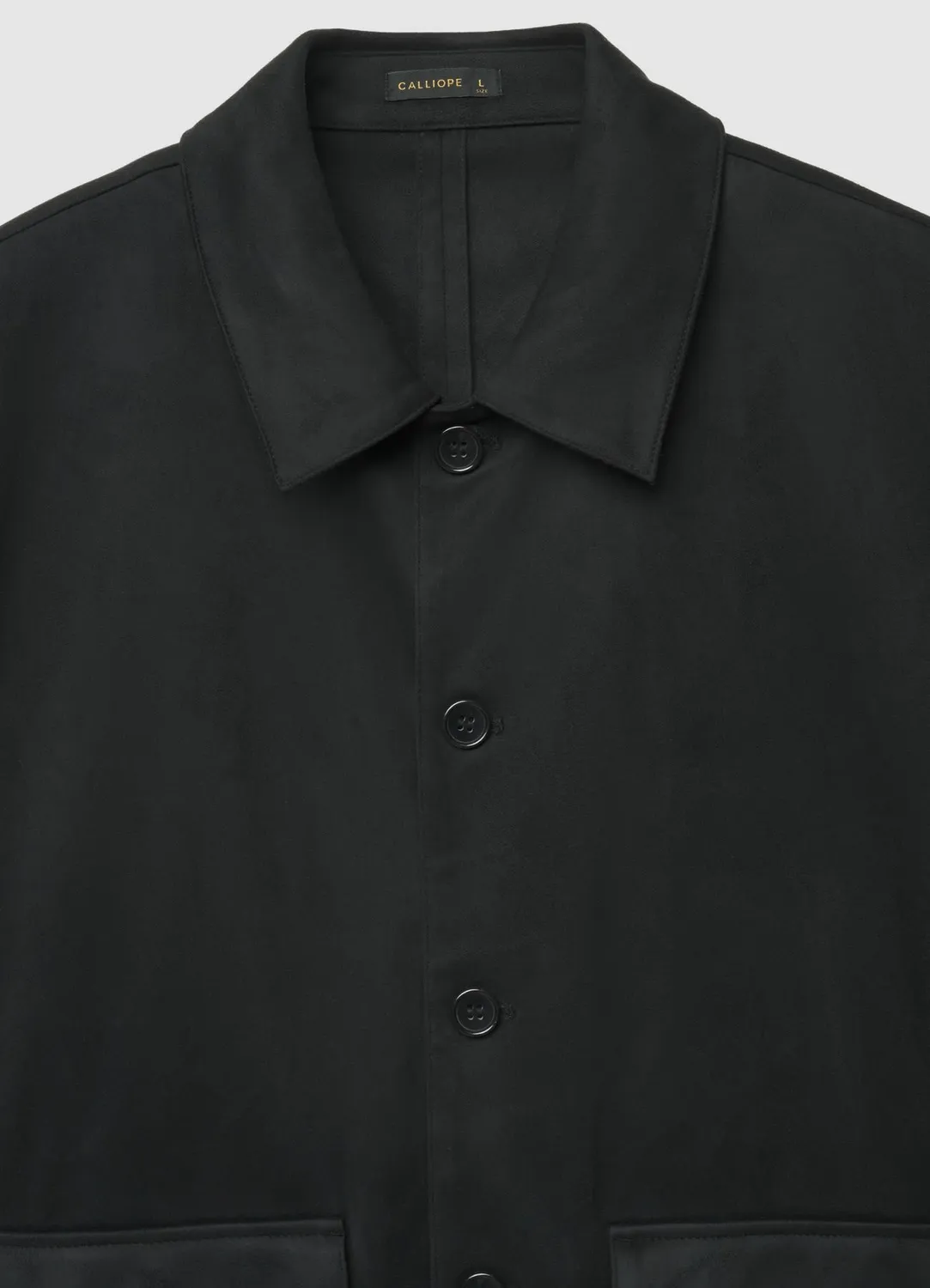 Calliope Shacket Homme Boutonnée Unie