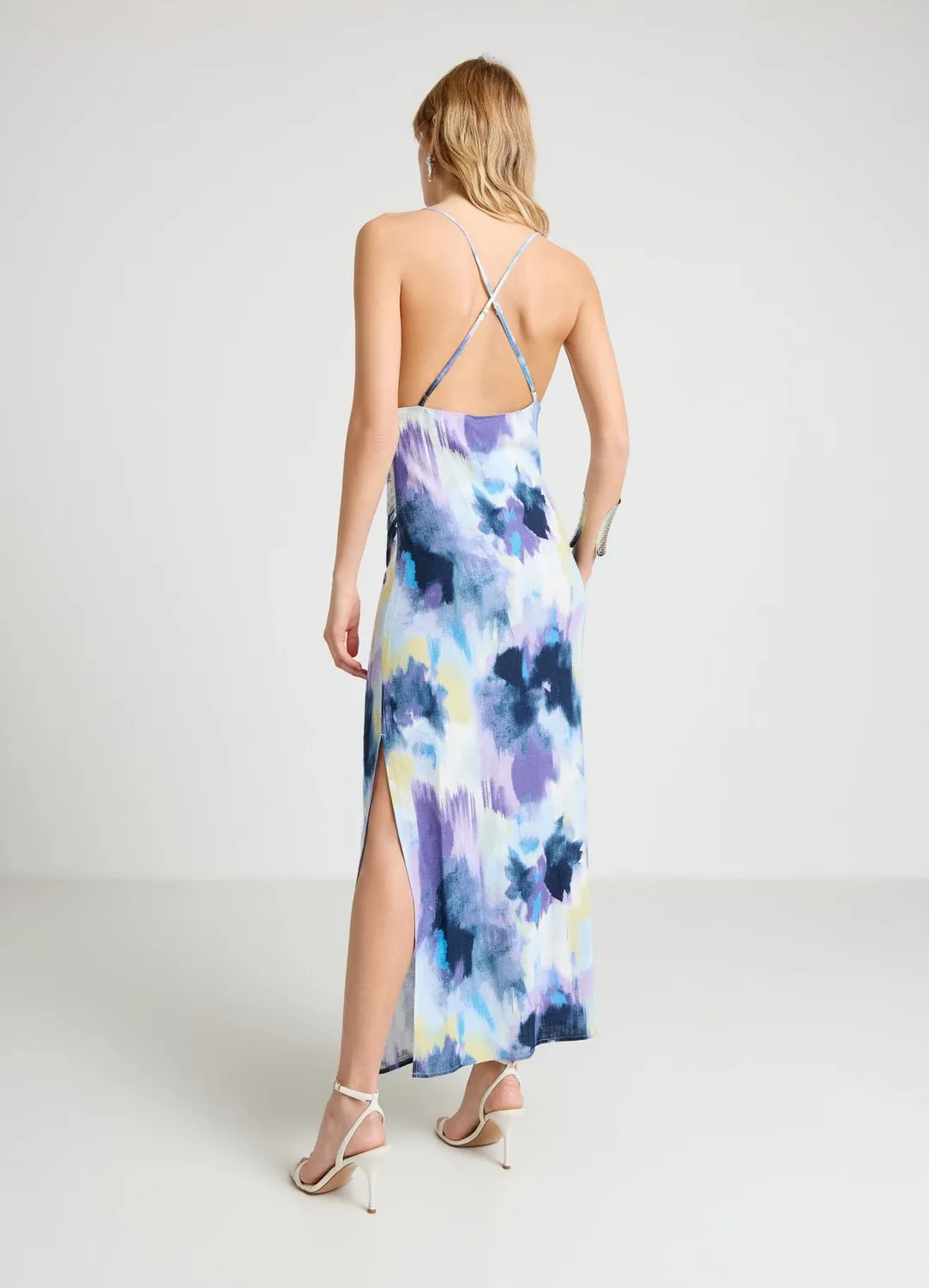 Calliope Atelier robe tie-dye châle soirée femme