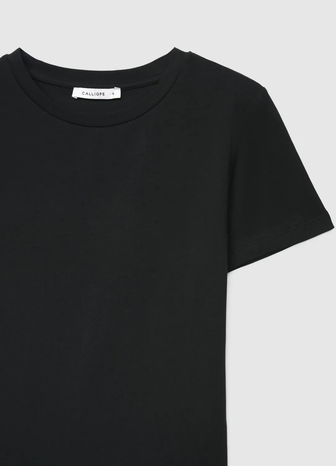 Calliope t-shirt col rond manches courtes uni