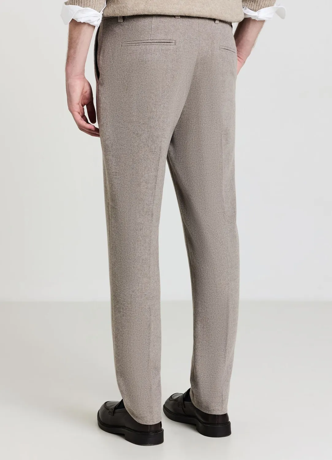 Calliope pantalon melange laine homme classique