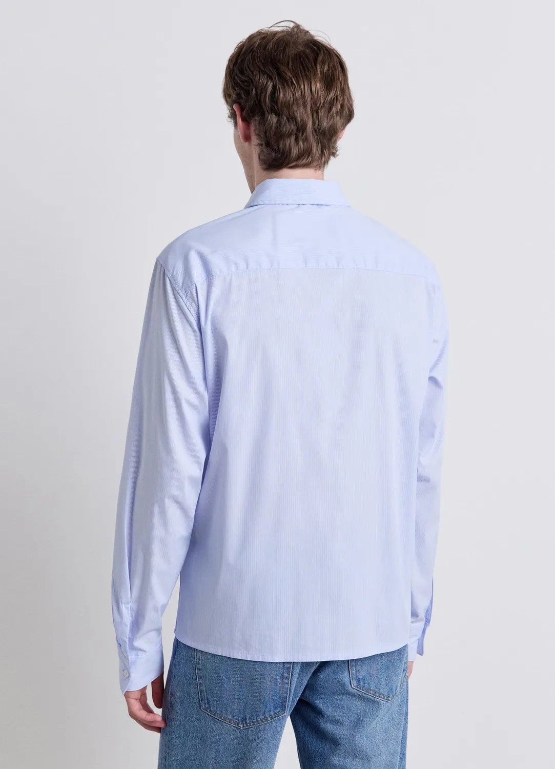 Calliope chemise rayée homme boxy fit manches longues