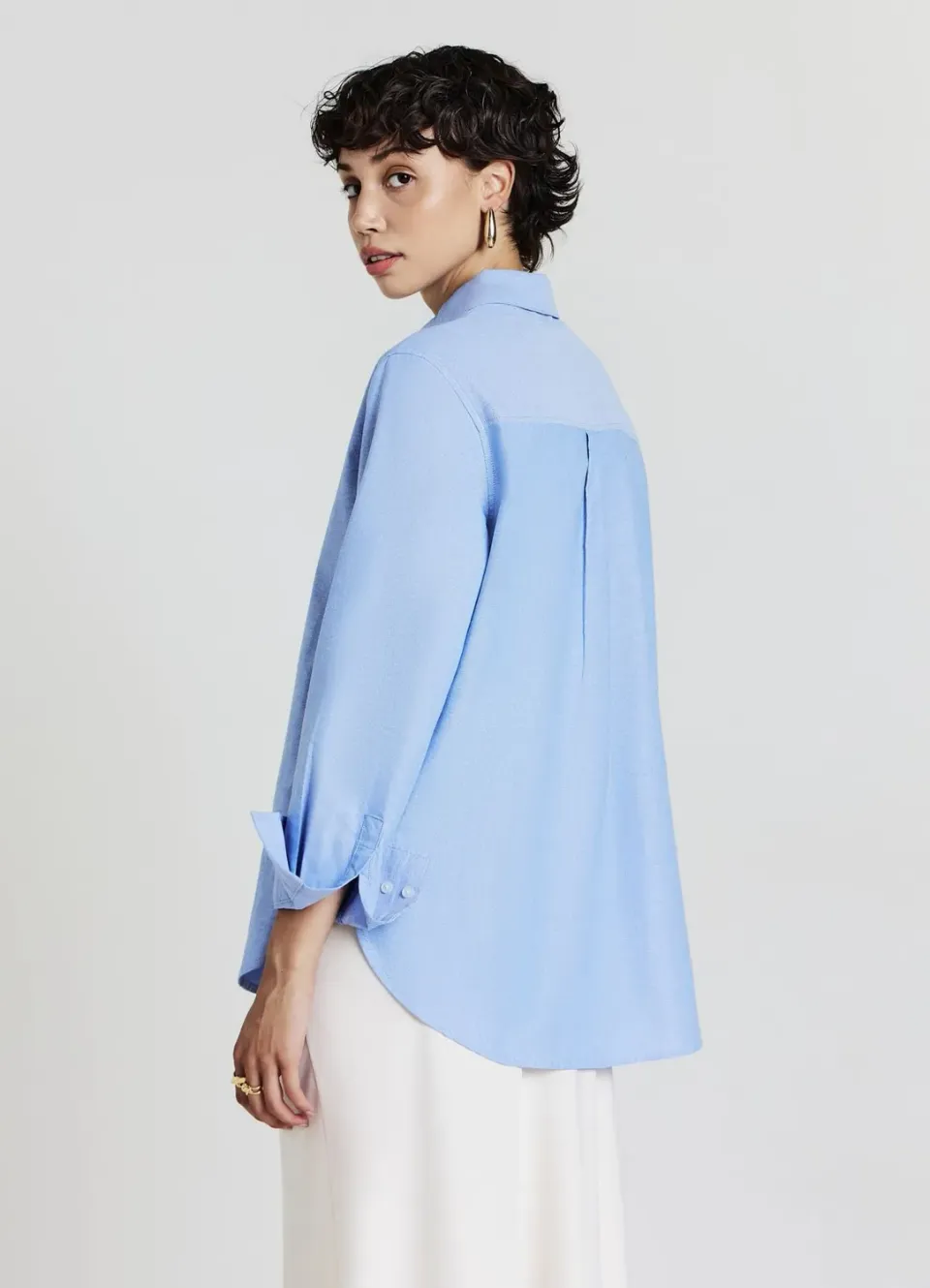 Calliope chemise oversize coton femme unie