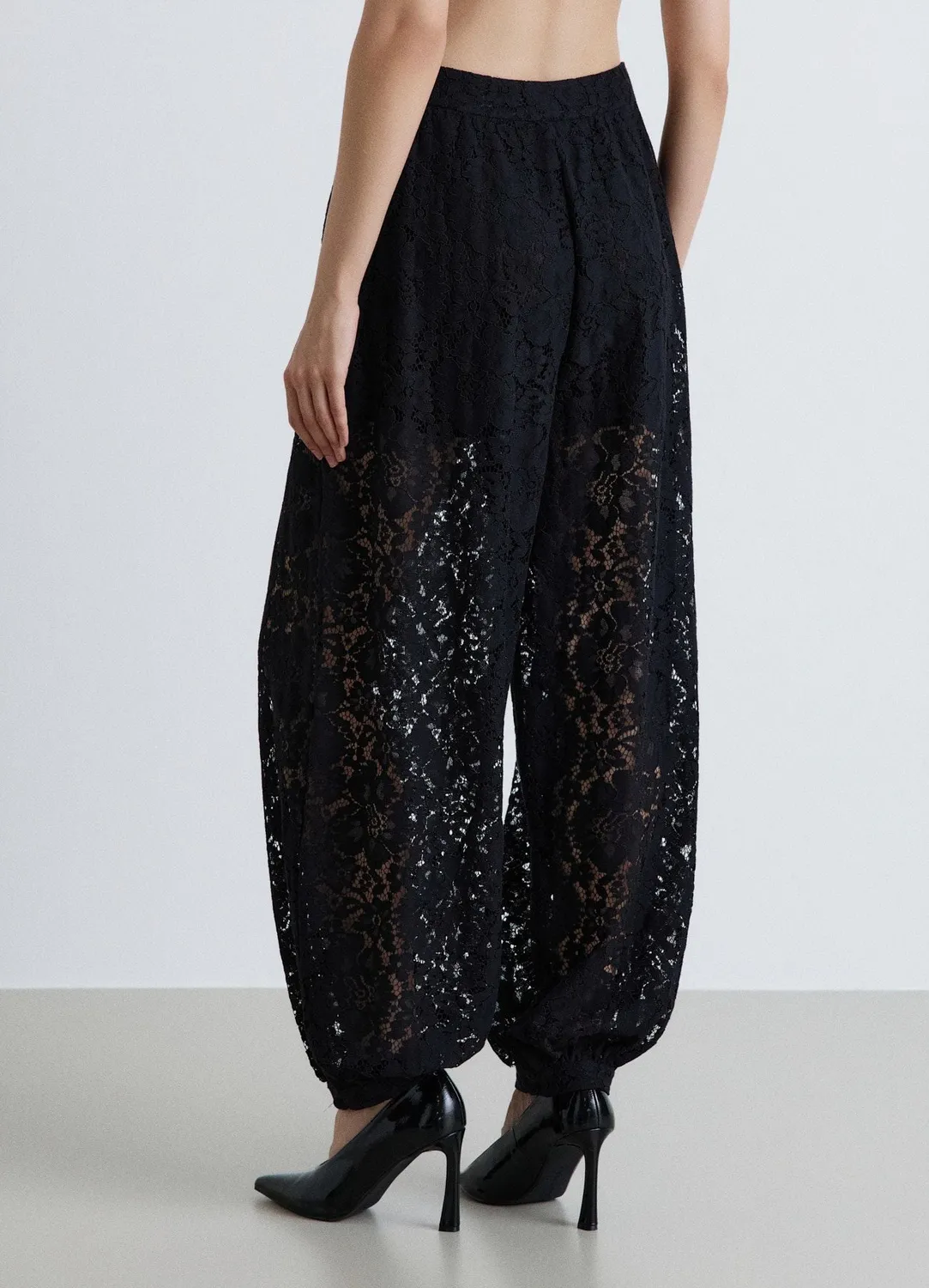 Calliope Balloon Pantalon Dentelle Femme Doublé