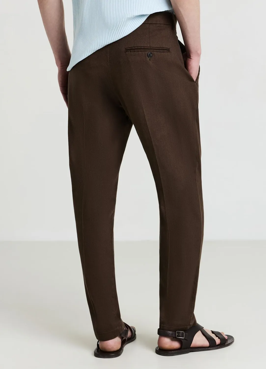 Calliope pantalon relaxed homme uni coton