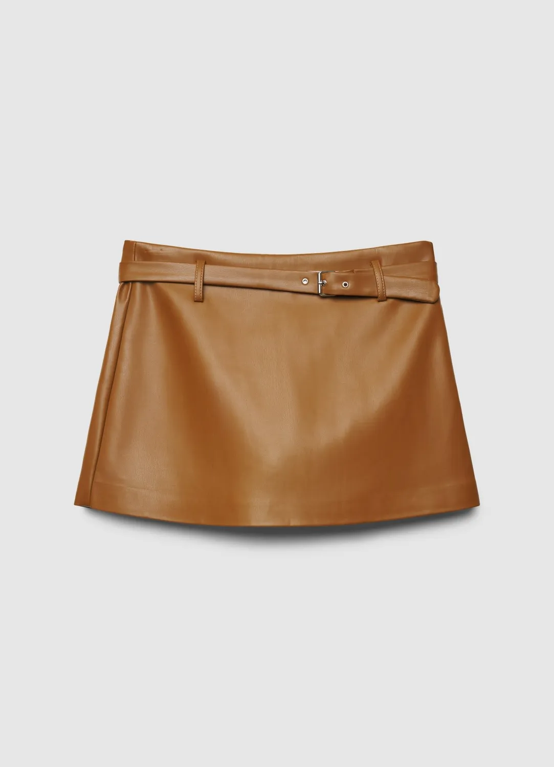 Calliope jupe-culotte effet cuir avec ceinture femme