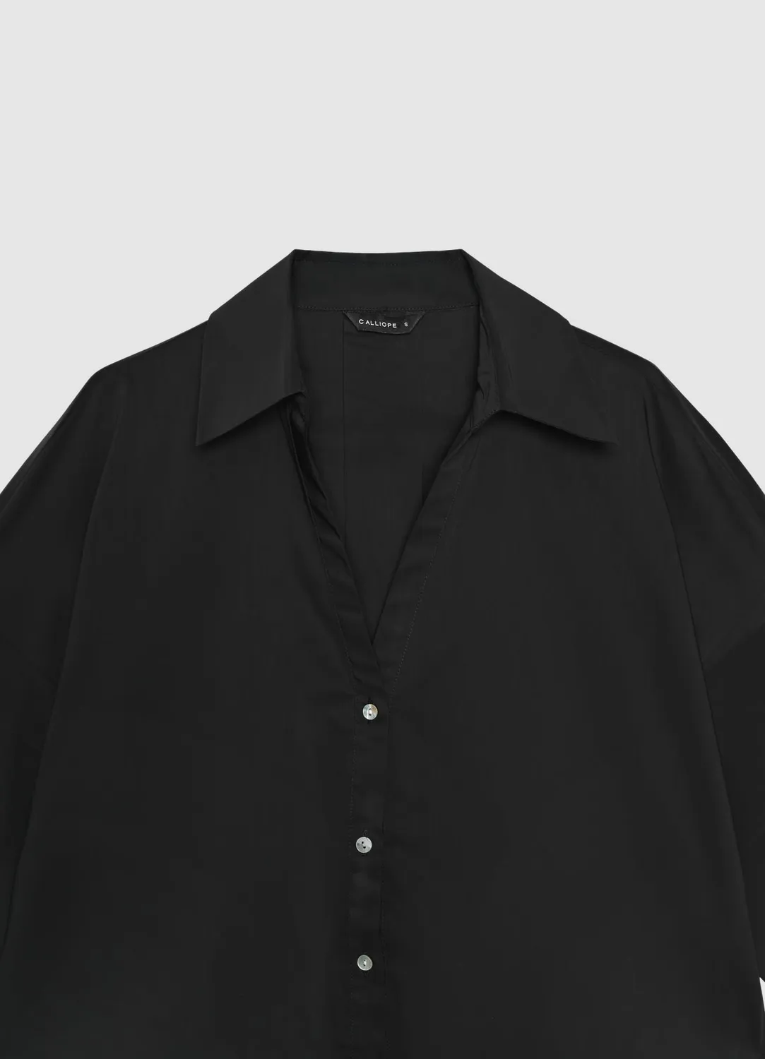 Calliope chemise oversize col V manches courtes femme