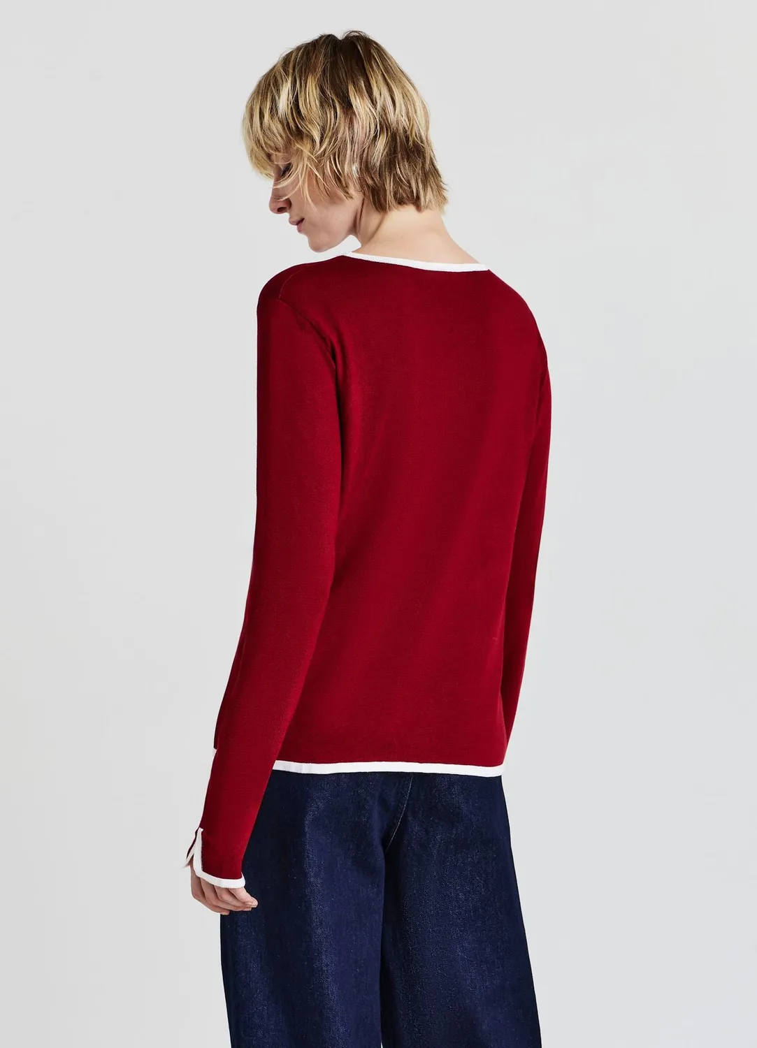 Calliope Pull col rond femme profils contraste