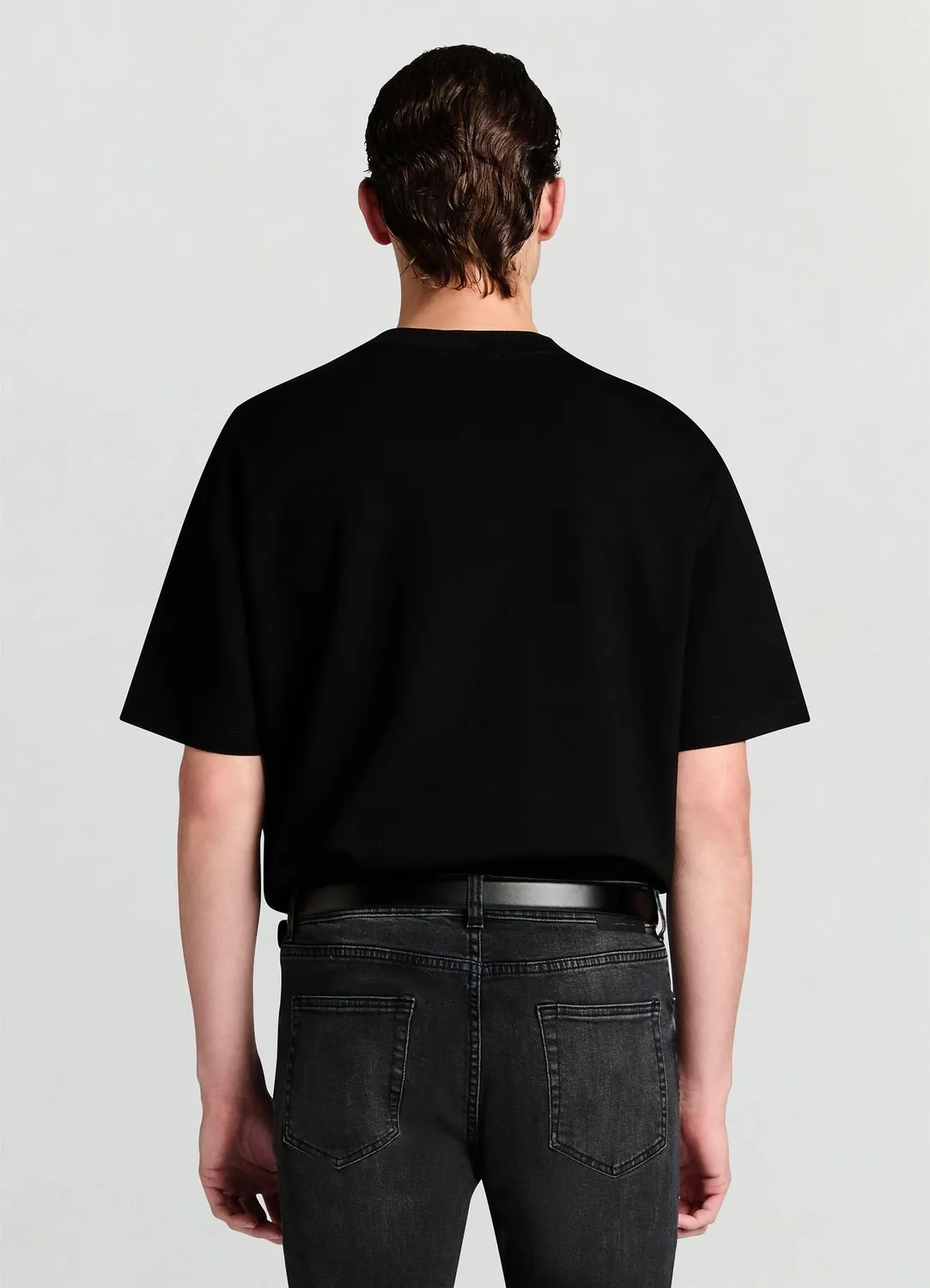 Calliope T-shirt ample homme uni col rond