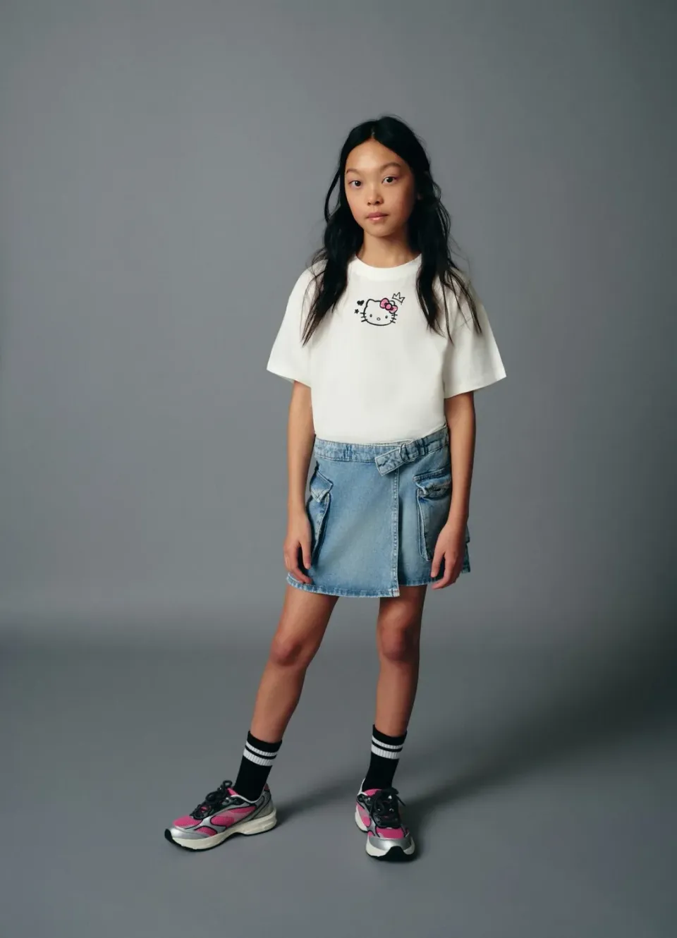 Calliope t-shirt fille Hello Kitty manches courtes