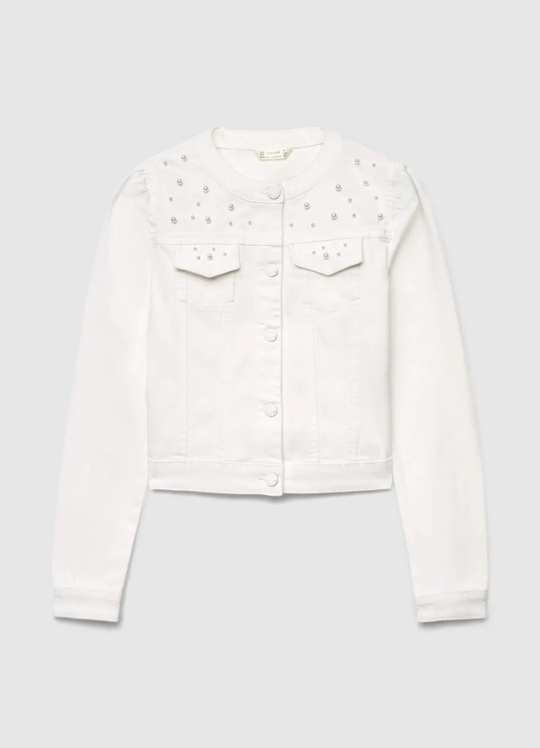 Calliope veste jean fille à perles 12-13 ans