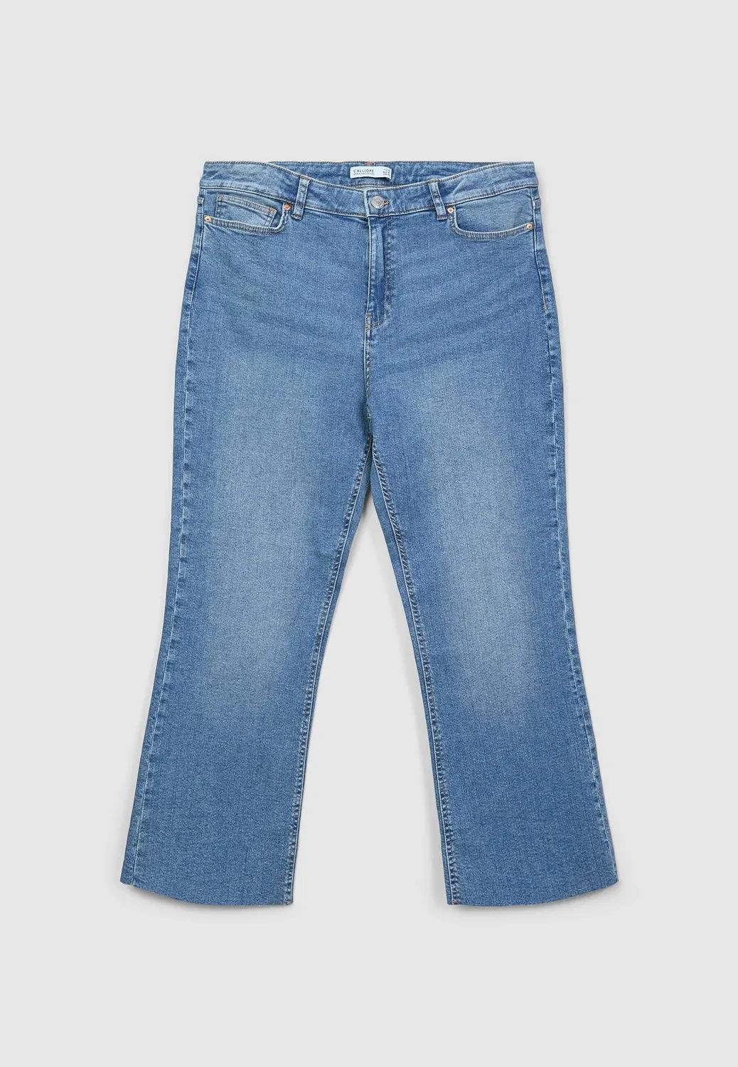 Calliope jean cropped flare femme delave
