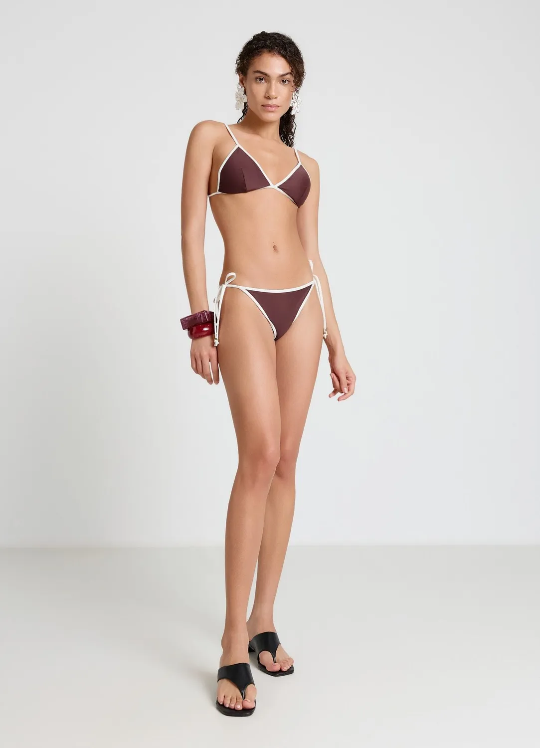 Calliope haut bikini triangle profils contrastés