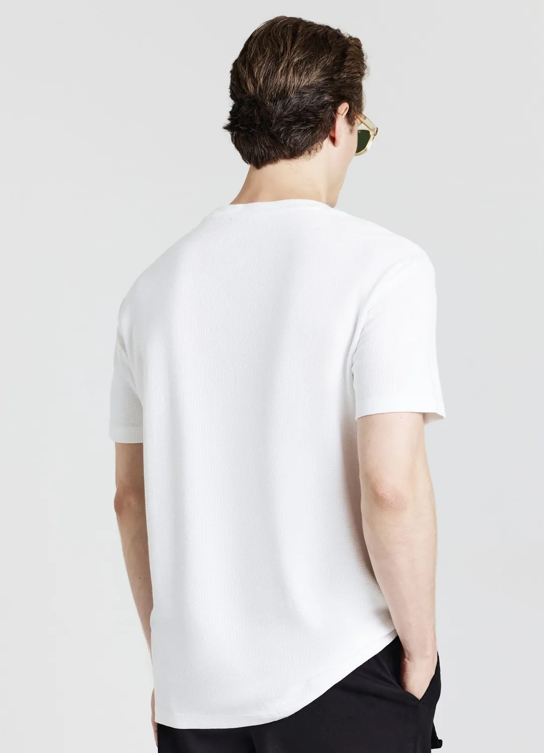 Calliope Trabalhado t-shirt homme coton col rond