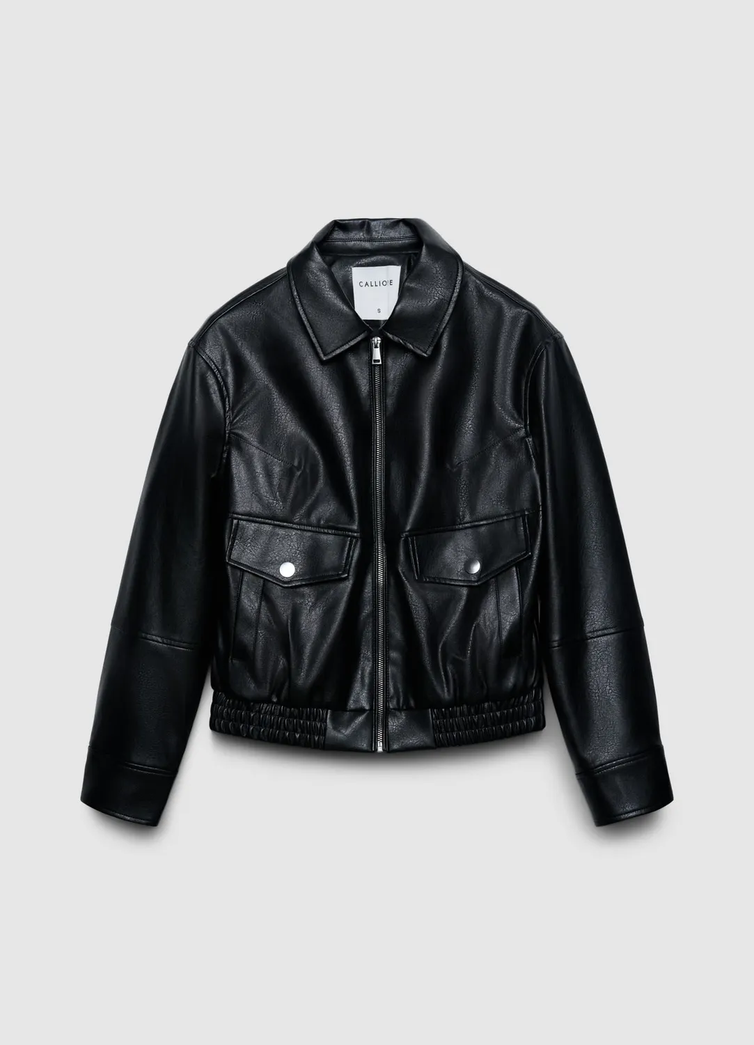 Calliope bomber similcuir femme zippé