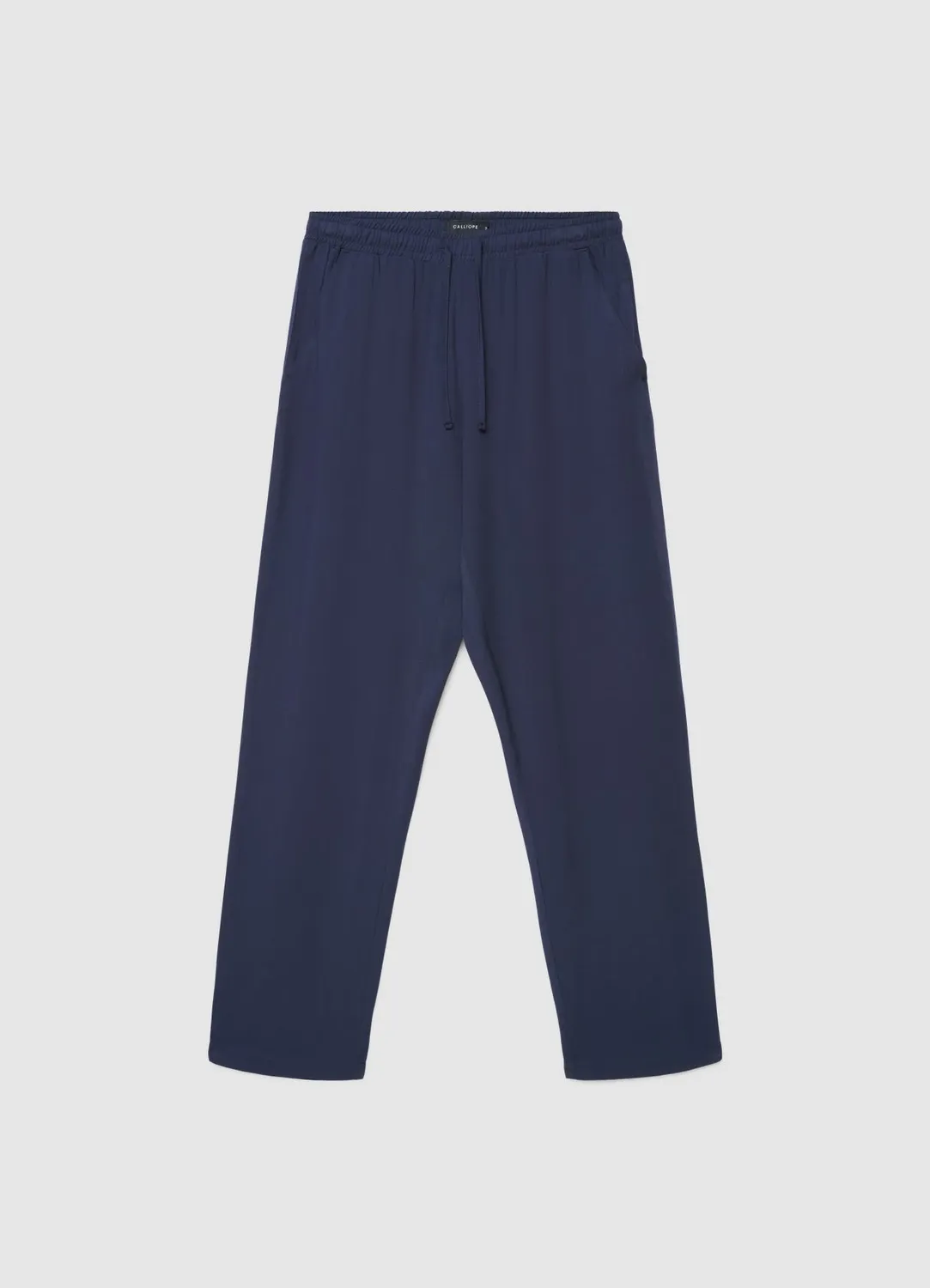 Calliope pantalon fluide femme taille elastique coupe droite