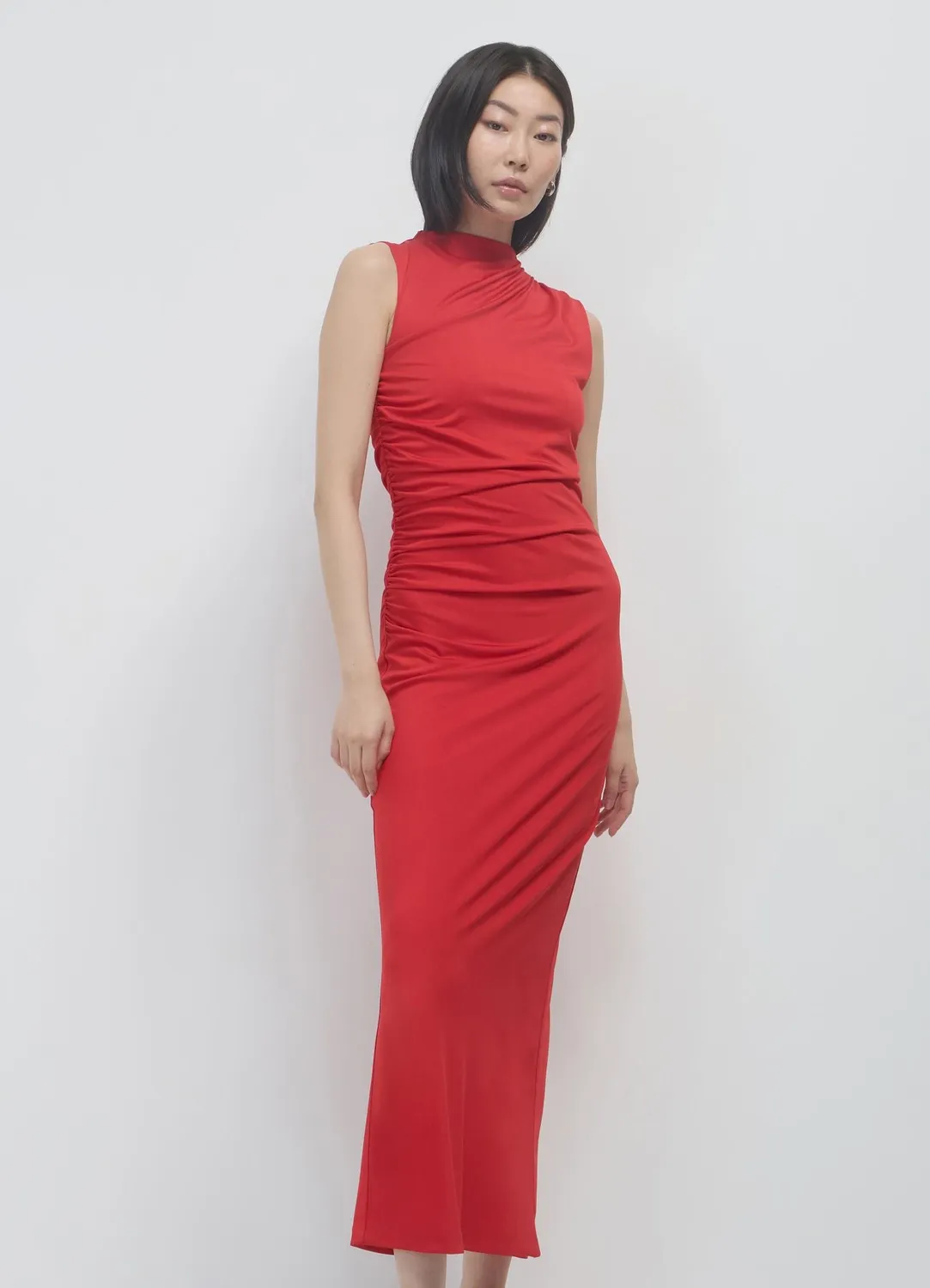 Calliope Atelier robe longue froncée femme