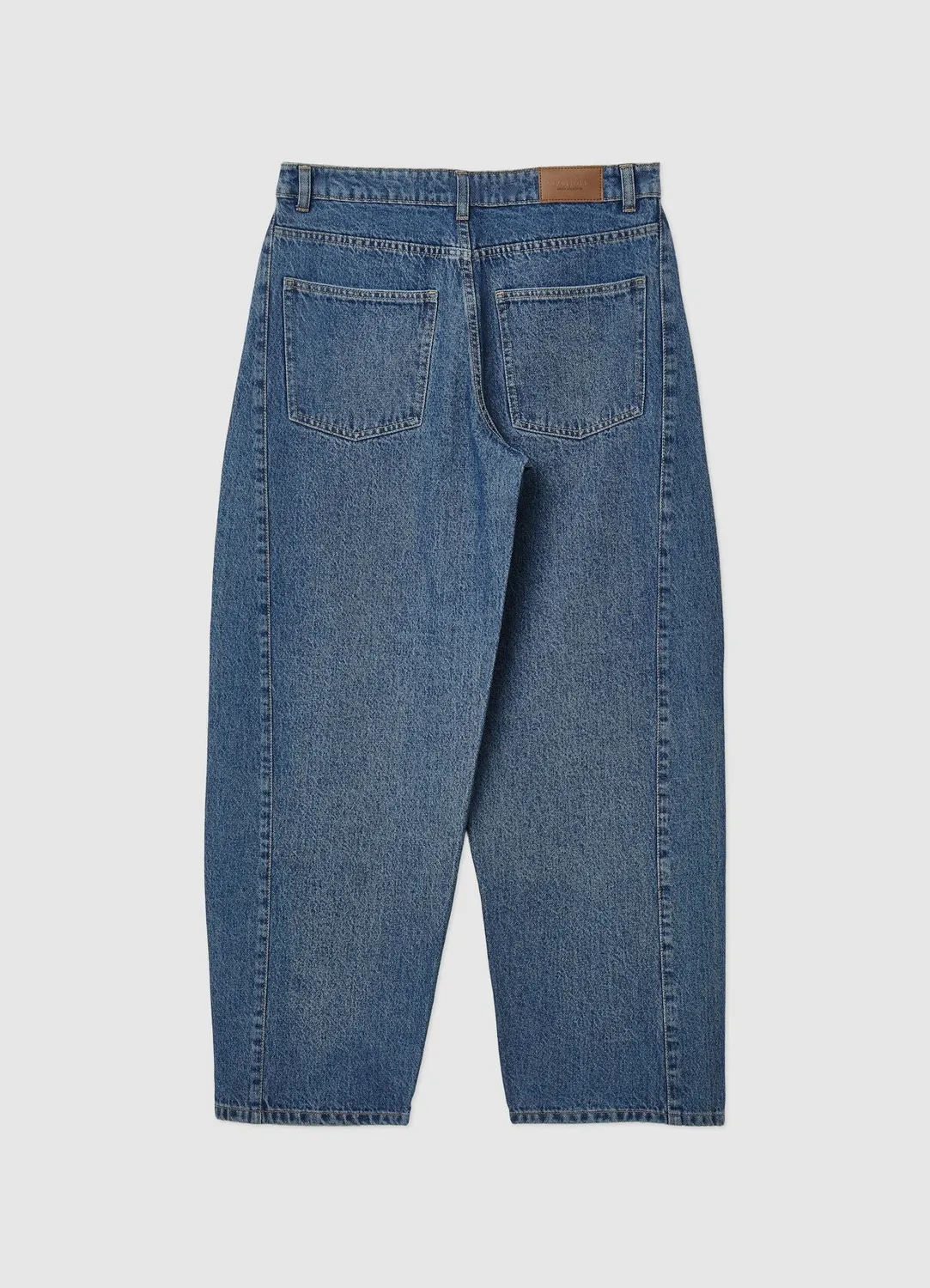 Calliope jean balloon femme taille haute bandes