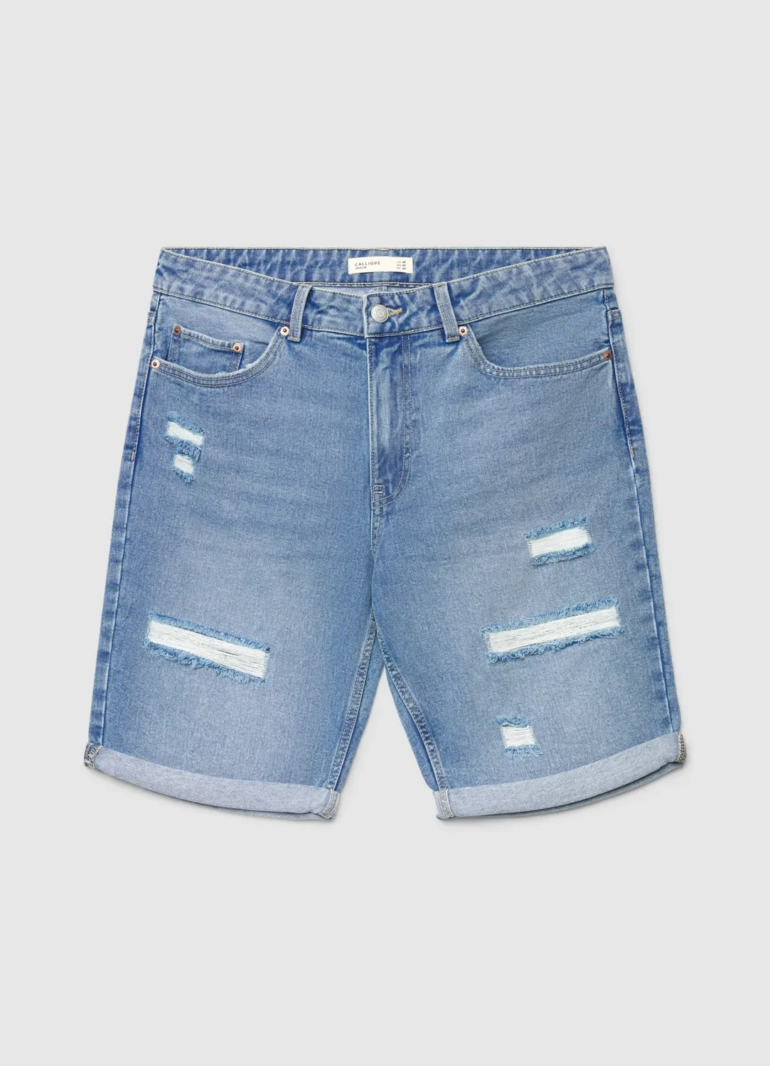 Calliope Short en jean homme taille 48 à revers déchiré