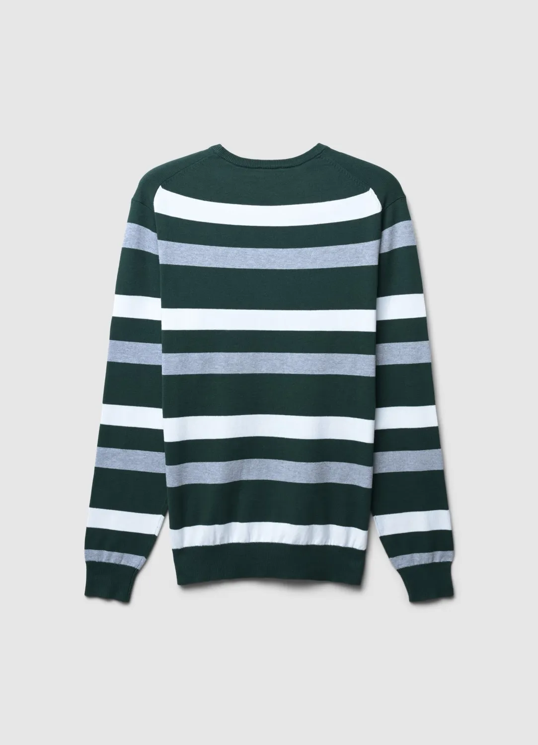 Calliope pull rayé homme col rond manches longues