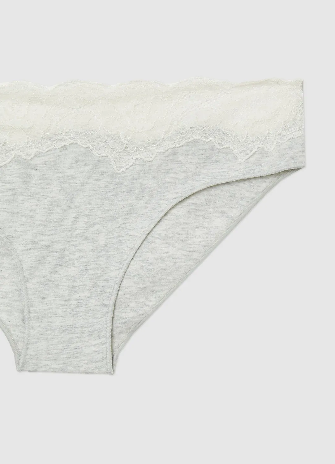 Calliope lot 3 slips coton dentelle femme