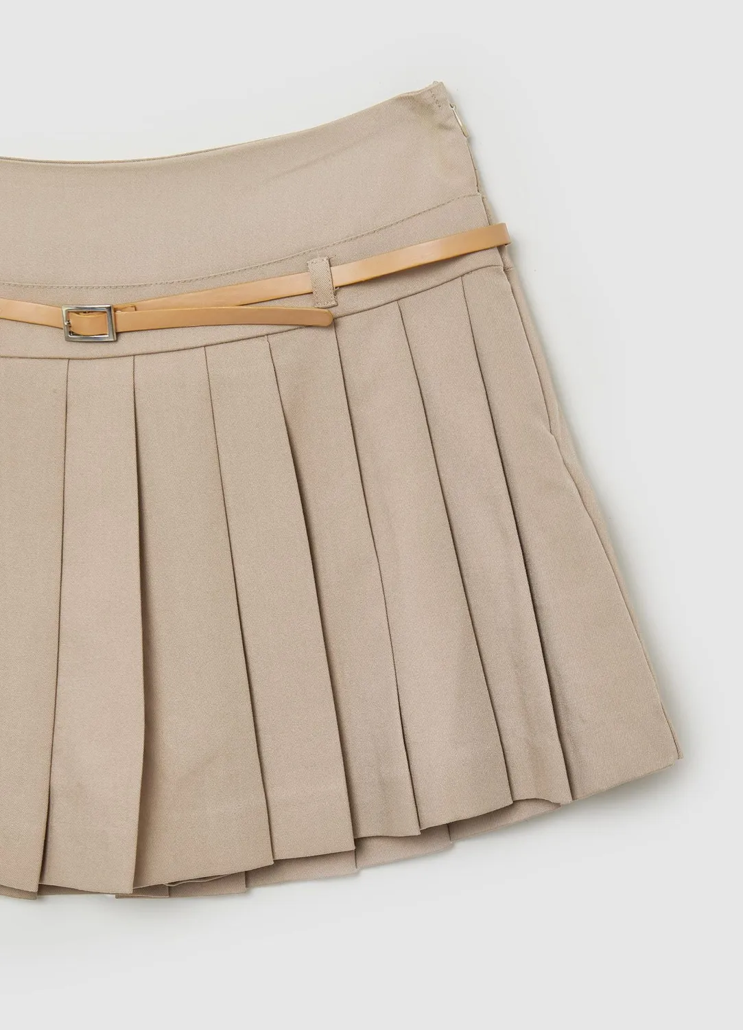 Calliope skort plissé femme jupe-short ceinture