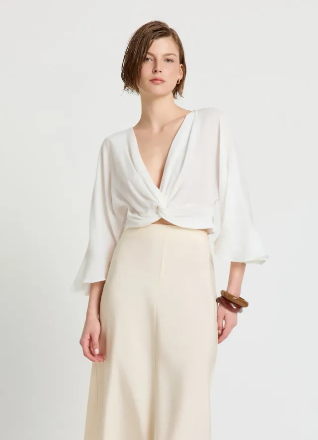 Calliope Camicia Nodo chemise femme nouée