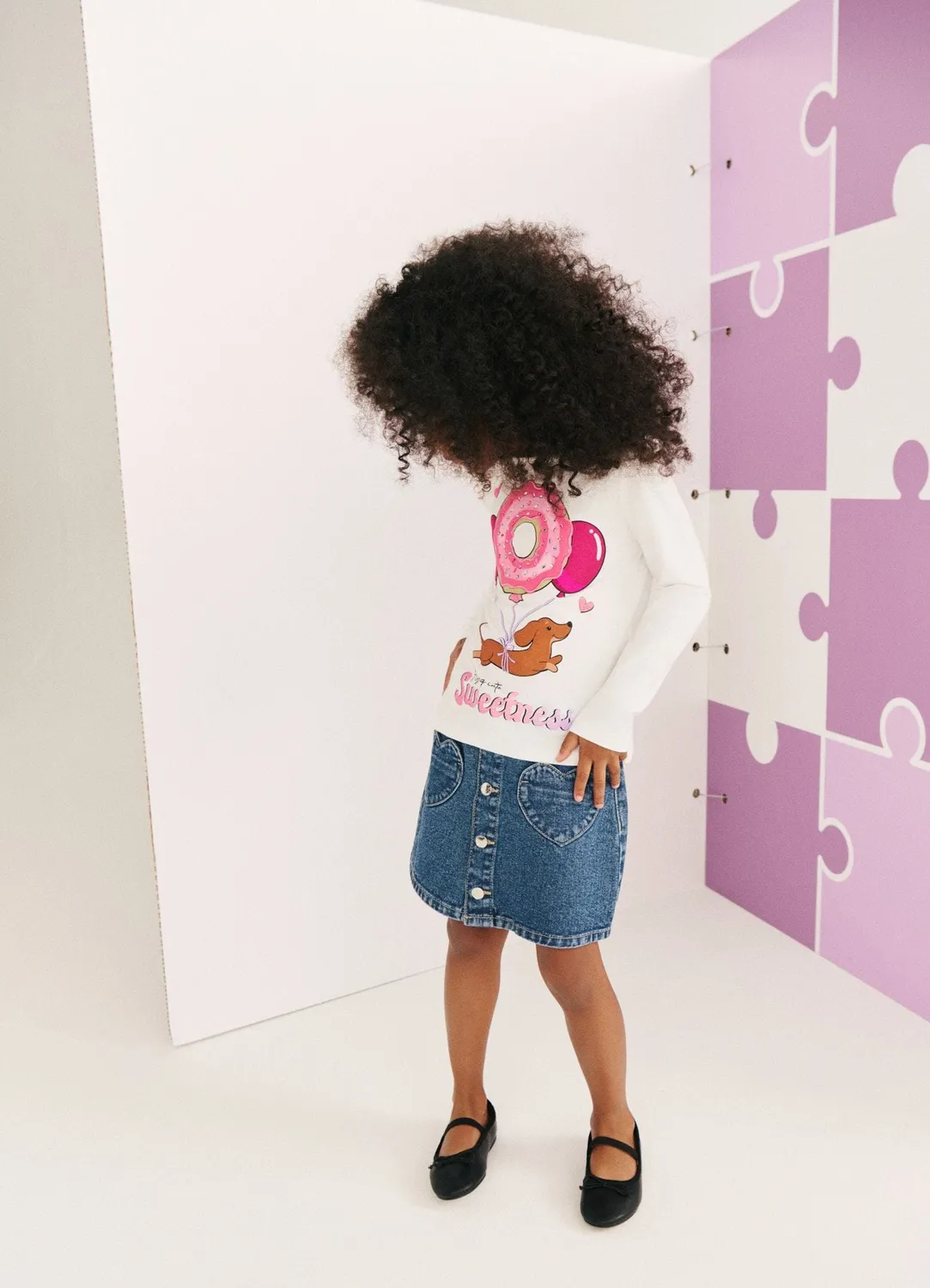 Calliope jupe mini denim fille 6-7 ans poches cœur