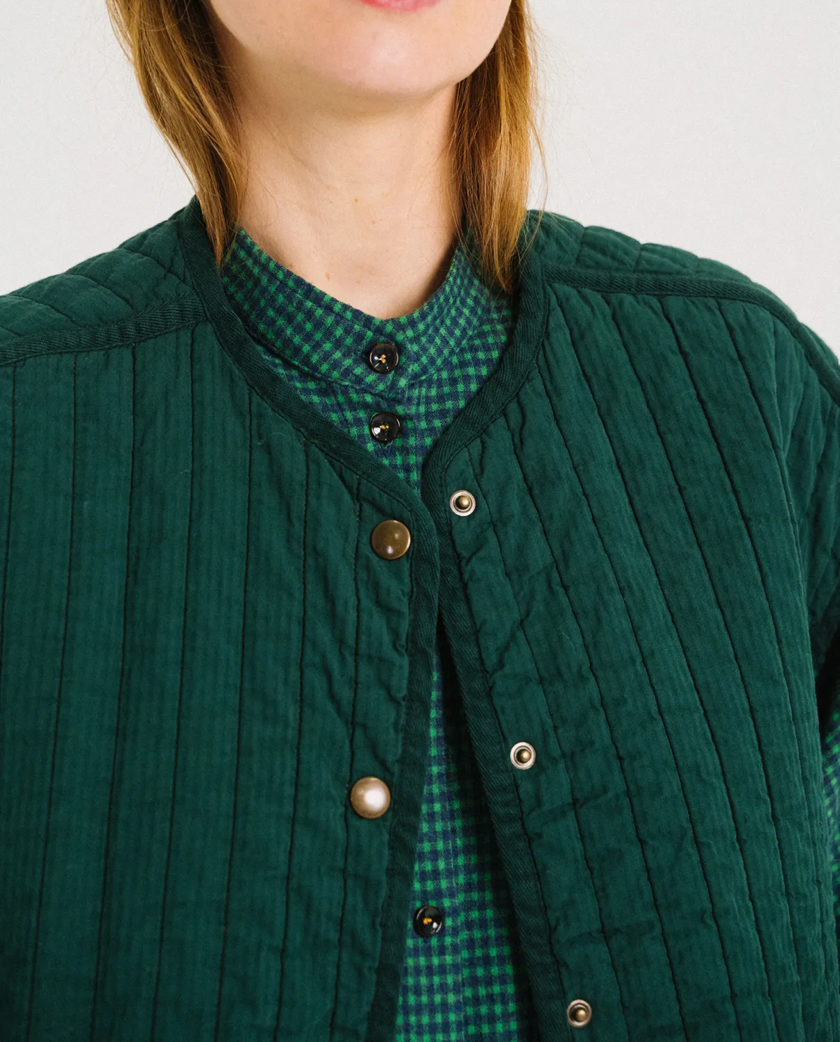 Tinsels Flipper veste fougère coton matelassé