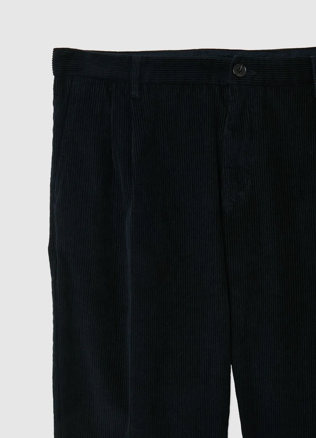 Calliope pantalon effet velours homme doubles pinces