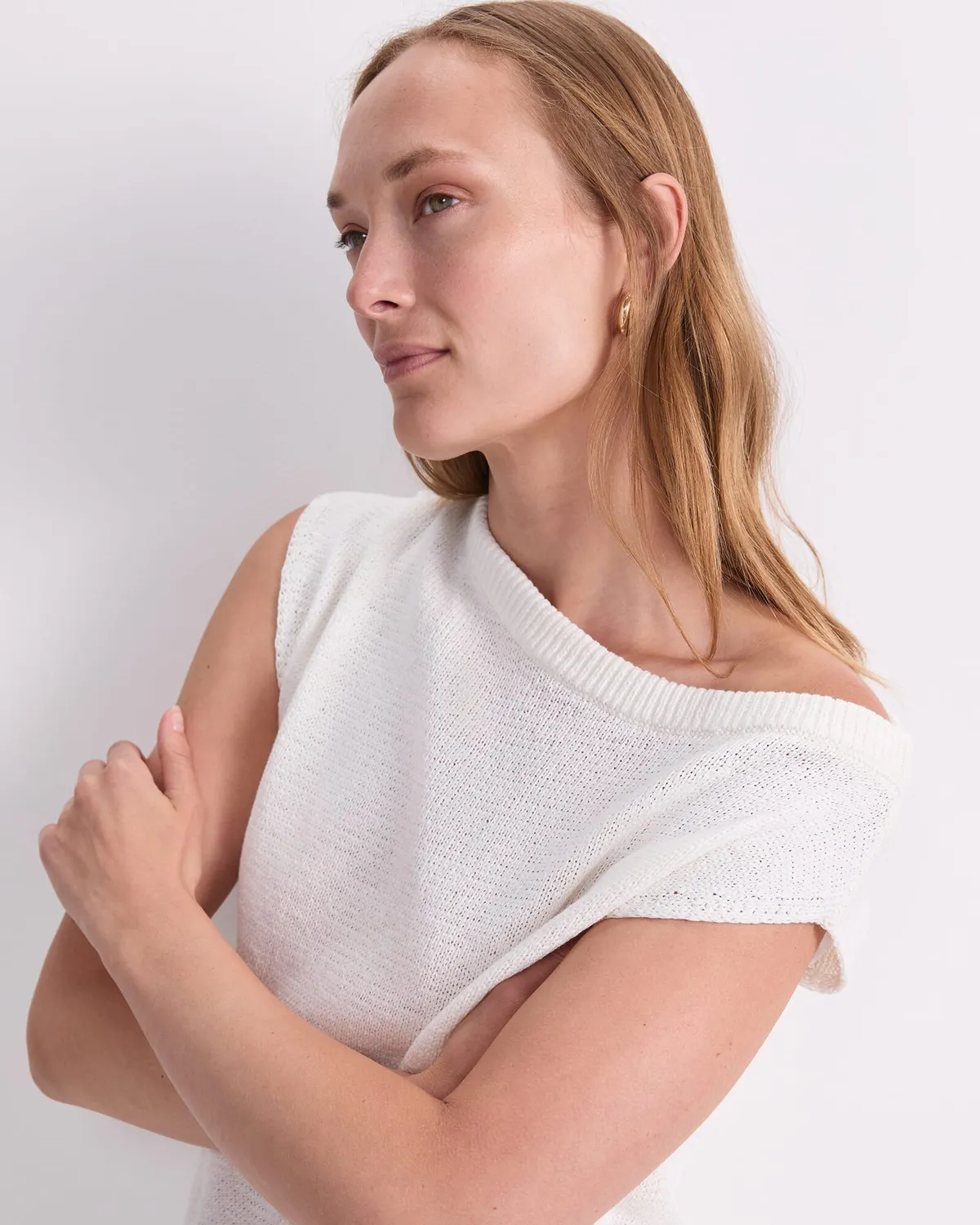Sportscraft Josie Asymmetric Knit pull coton