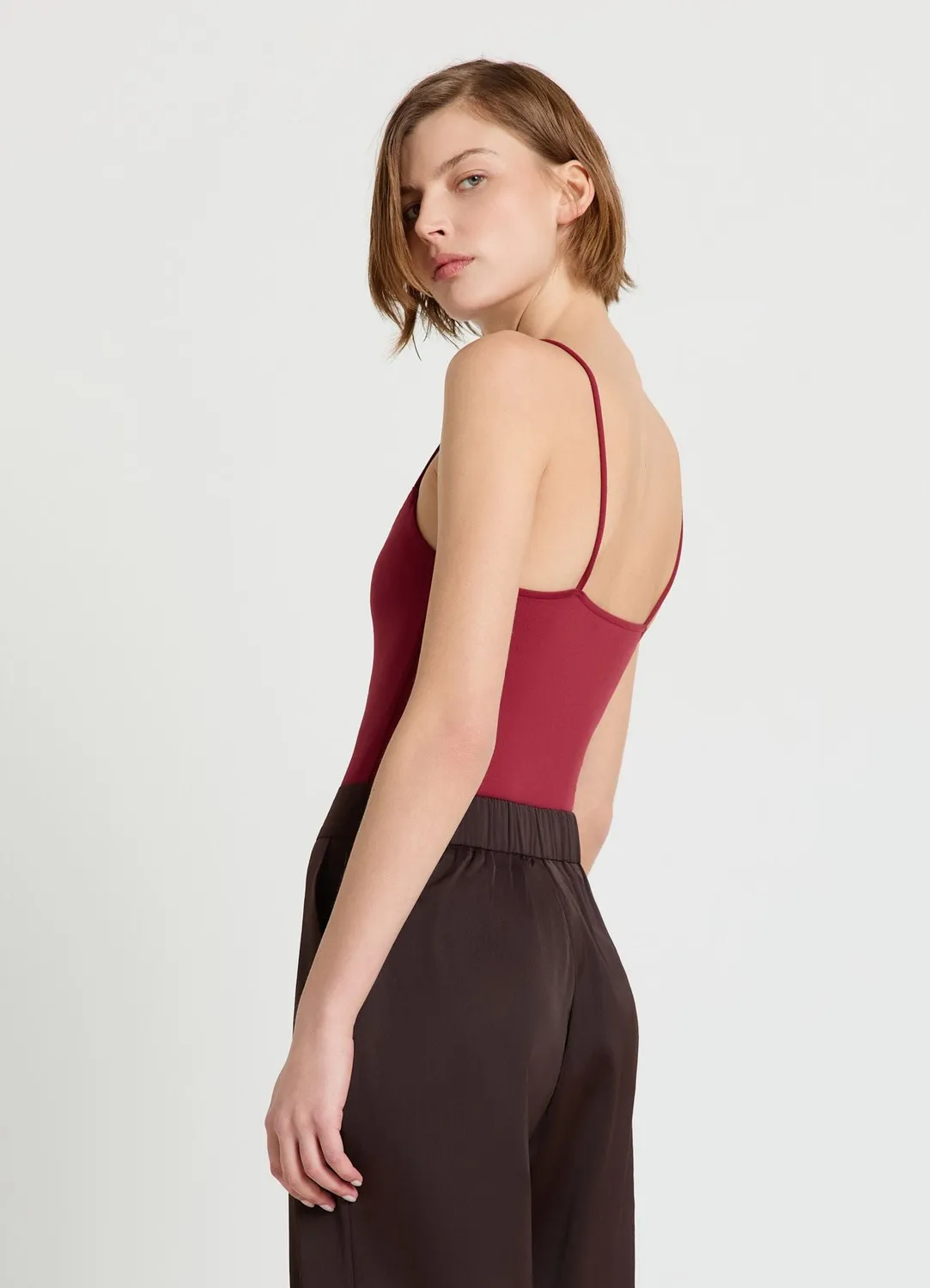 Calliope body bretelles fines coton femme uni