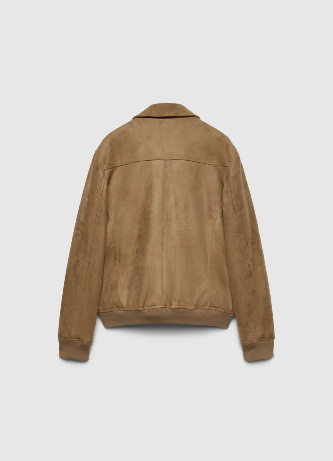 Calliope blouson homme effet suède zip poches