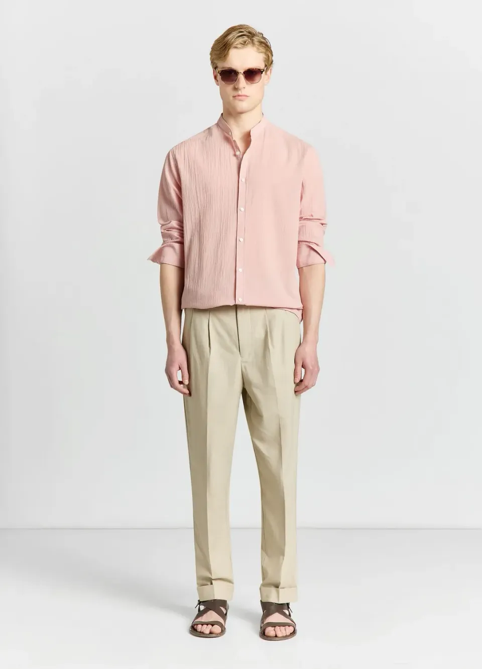 Calliope chemise coreana unie homme col mao