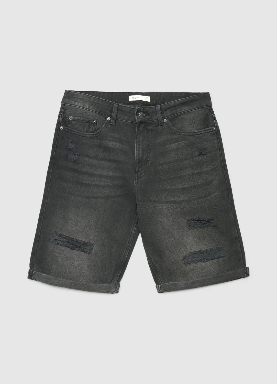 Calliope short jean homme déchiré à revers