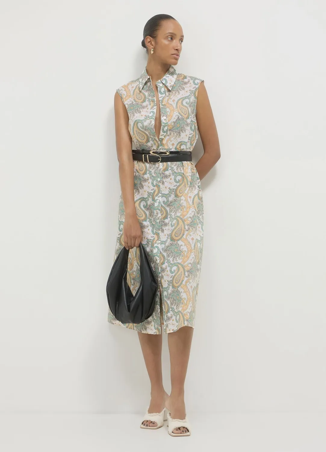 Calliope robe smanicato cachemire femme longue