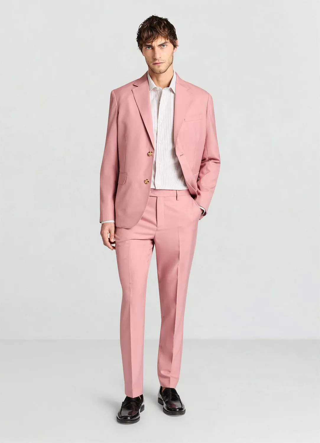 Calliope Chemise rayée homme regular manches longues