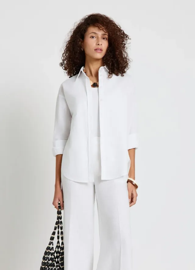 Calliope chemise femme lin coupe regular unie