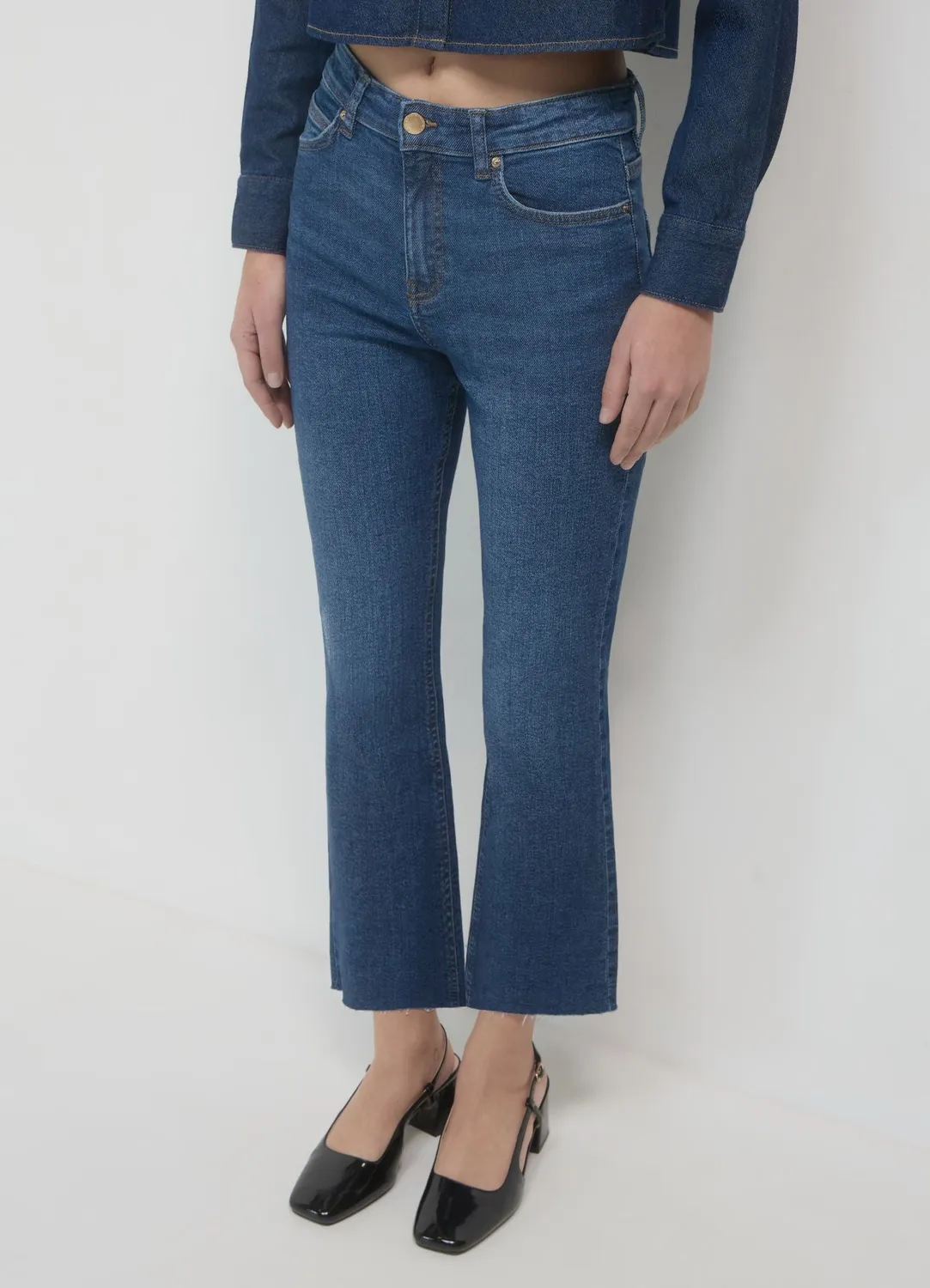 Calliope jean cropped flare femme taille 42