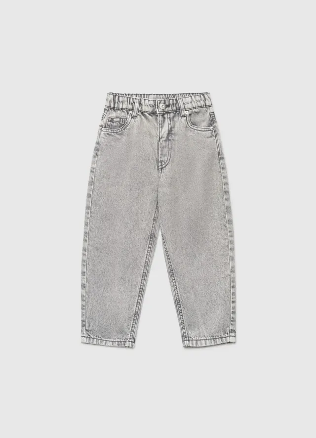 Calliope jean garçon relaxed taille élastique droit