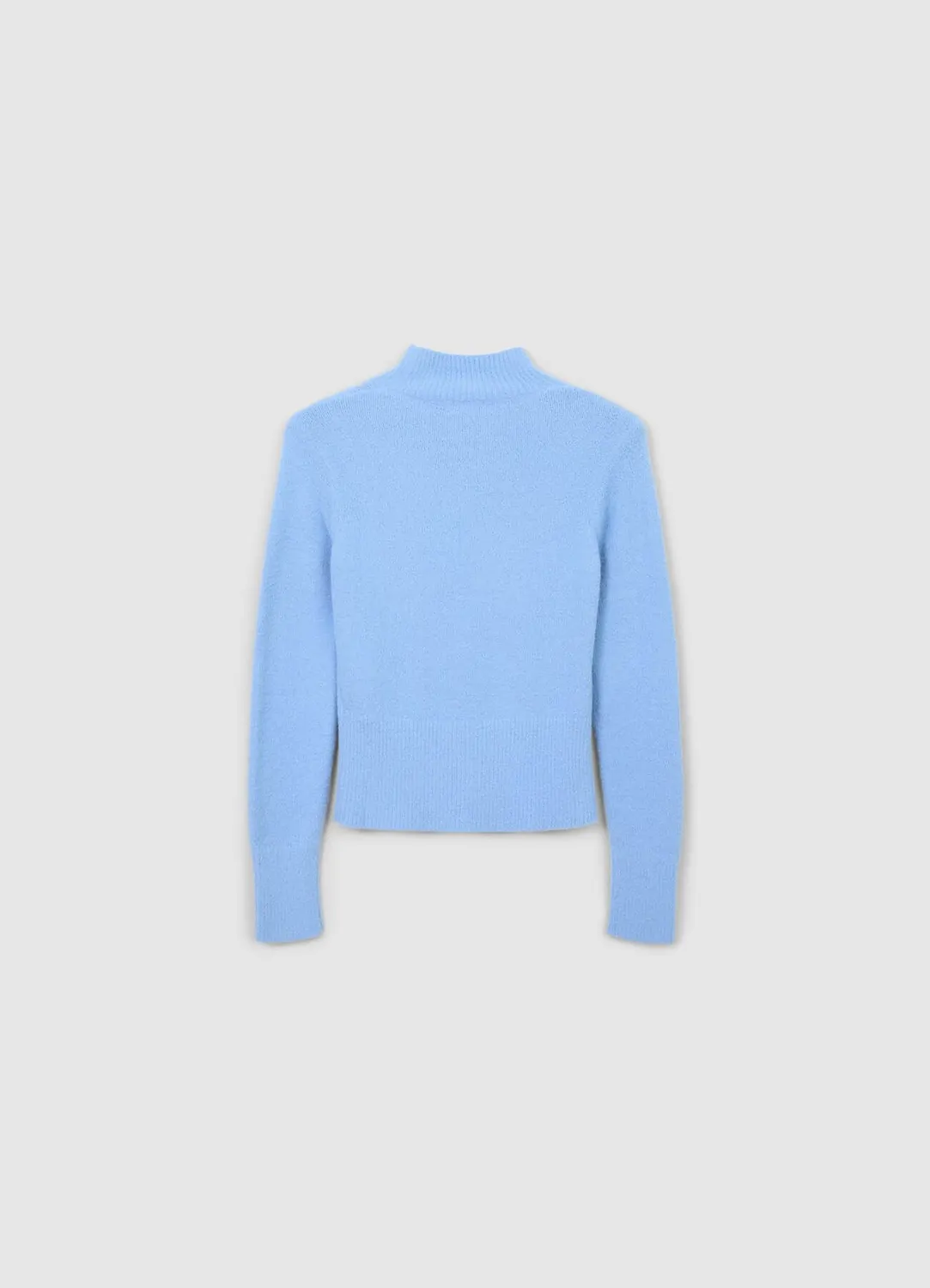 Calliope pull femme col montant uni manches longues