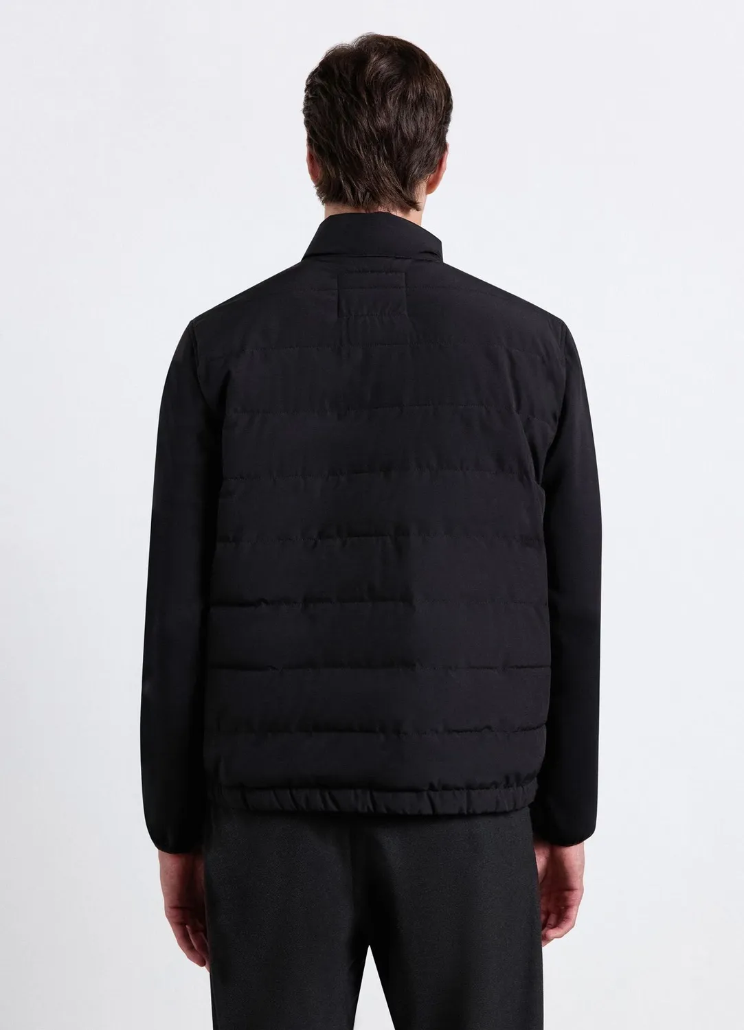 Calliope veste matelassée homme col haut zip unie