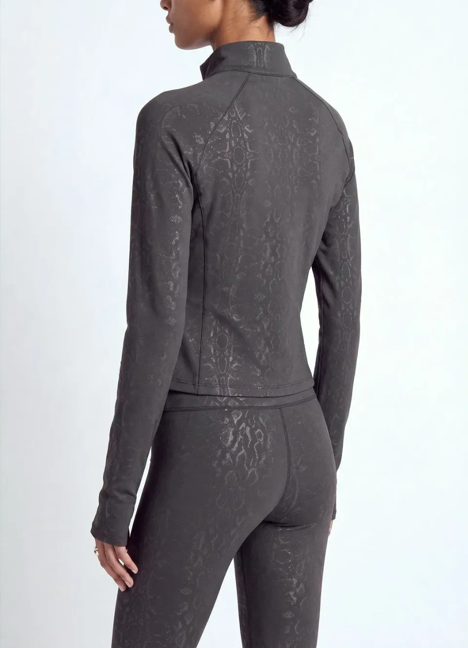 Calliope sweat femme zippé col montant animalier