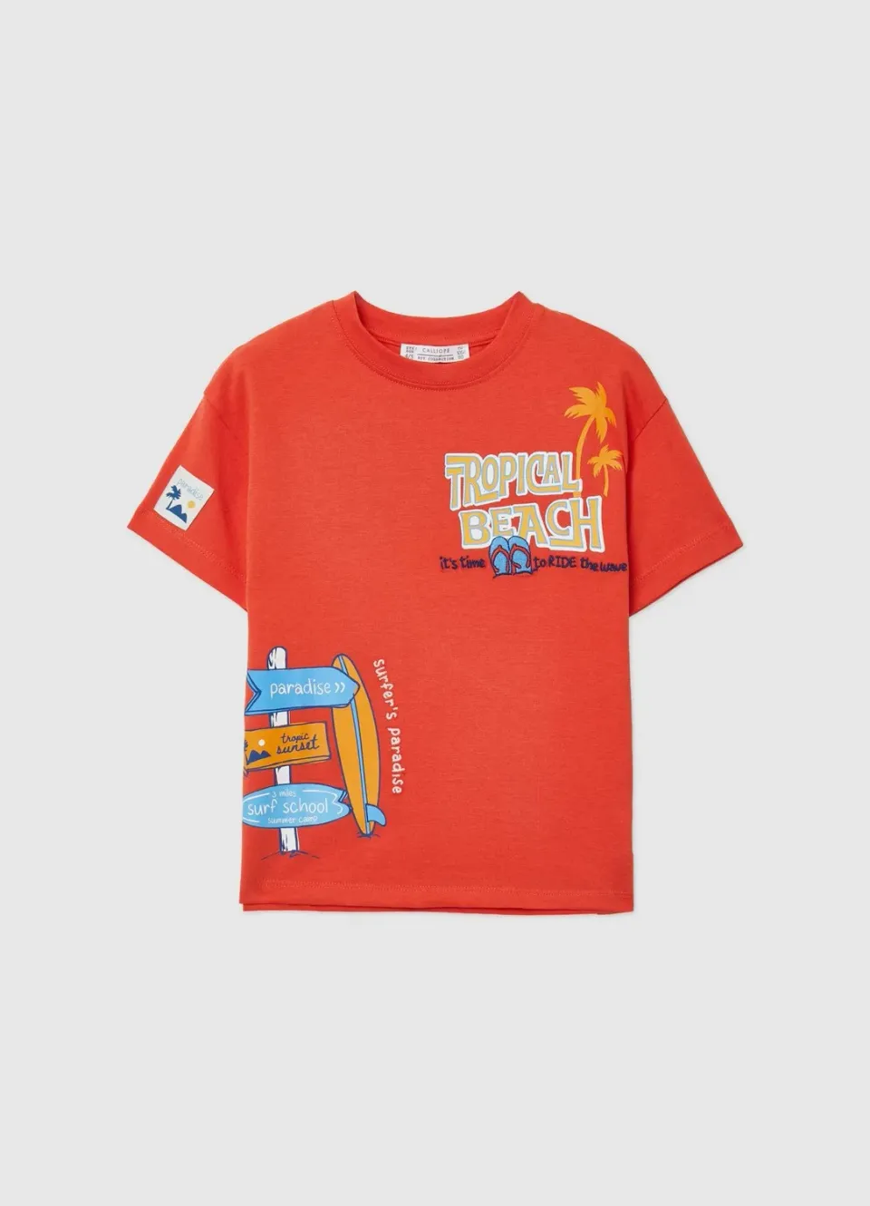 Calliope t-shirt over surf garçon manches courtes